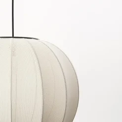 Made By Hand Knit-Wit Round Pendel Pearl WhiteØ45
