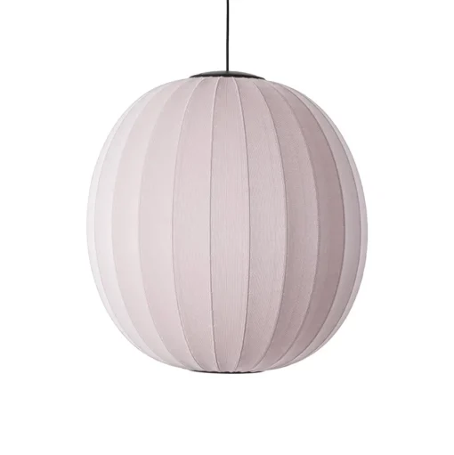 Made By Hand Knit-Wit Round PendelØ75 Lysepink LED