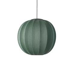 Made By Hand Knit-Wit Round PendelØ60 Tweed Green LED