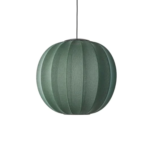 Made By Hand Knit-Wit Round PendelØ60 Tweed Green LED