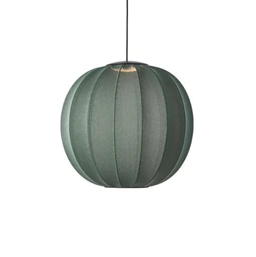 Made By Hand Knit-Wit Round PendelØ60 Tweed Green LED