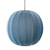 Made By Hand Knit-Wit Round Pendel Blue StoneØ60