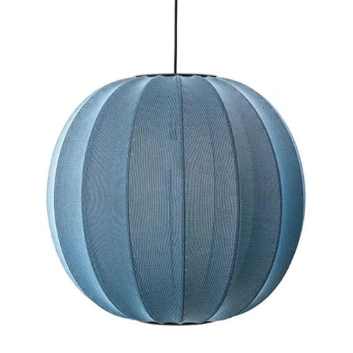 Made By Hand Knit-Wit Round Pendel Blue StoneØ60