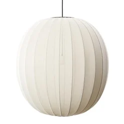 Made By Hand Knit-Wit Round Pendel Pearl WhiteØ75