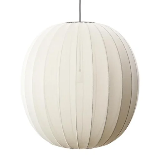 Made By Hand Knit-Wit Round Pendel Pearl WhiteØ75
