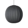 Made By Hand Knit-Wit Round PendelØ75 Sort LED