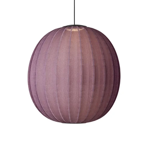 Made By Hand Knit-Wit Round PendelØ75 Burgundy LED