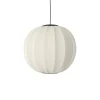 Made By Hand Knit-Wit Round PendelØ60 Pearl White LED