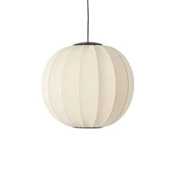 Made By Hand Knit-Wit Round PendelØ60 Pearl White LED