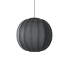 Made By Hand Knit-Wit Round PendelØ60 Sort LED