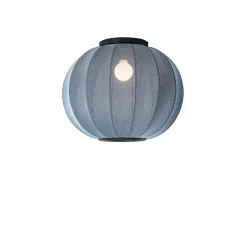 Made By Hand Knit-Wit Round LoftlampeØ45 Blue Stone