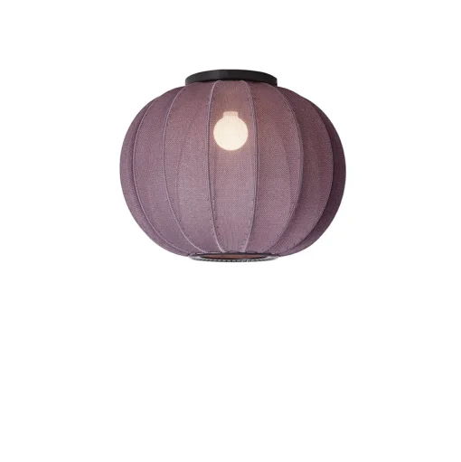 Made By Hand Knit-Wit Round LoftlampeØ45 Burgundy