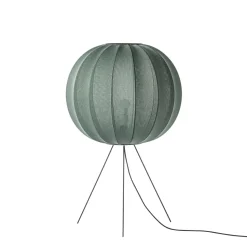Made By Hand Knit-Wit Round Gulvlampe MediumØ60 Tweed Green