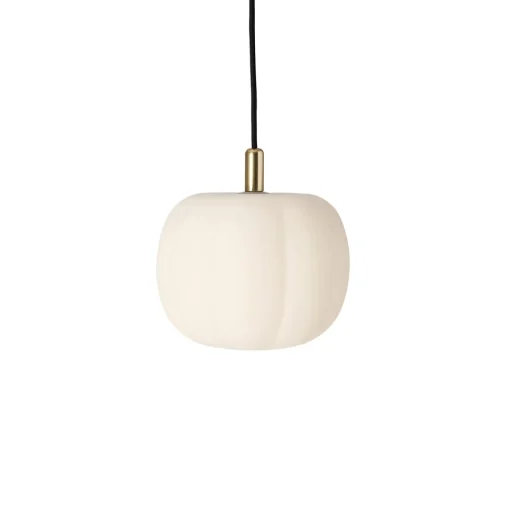 Made By Hand Pepo Pendel LilleØ20 Opal Hvid/Messing