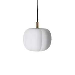 Made By Hand Pepo Pendel LilleØ20 Opal Hvid/Messing