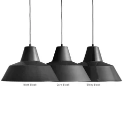 Made By Hand Várkstedslampe Pendel Mat Sort W5