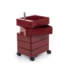 Magis 360 Container 5 Rullevogn Bordeaux