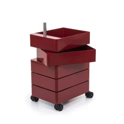 Magis 360 Container 5 Rullevogn Bordeaux