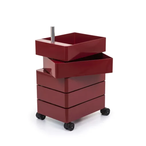 Magis 360 Container 5 Rullevogn Bordeaux