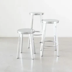 Magis Deja-Vu Barstol Høj H76 Poleret Aluminium