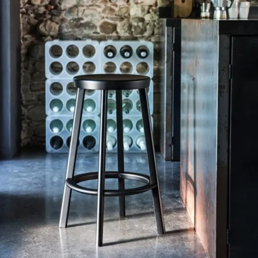 Magis Deja-Vu Barstol Høj H76 Poleret Aluminium