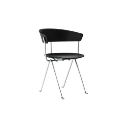 Magis Officina Spisebordsstol Galvaniseret/Sort Láder