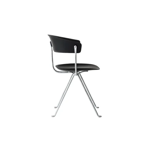 Magis Officina Spisebordsstol Galvaniseret/Sort Láder
