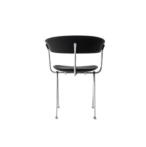 Magis Officina Spisebordsstol Galvaniseret/Sort Láder