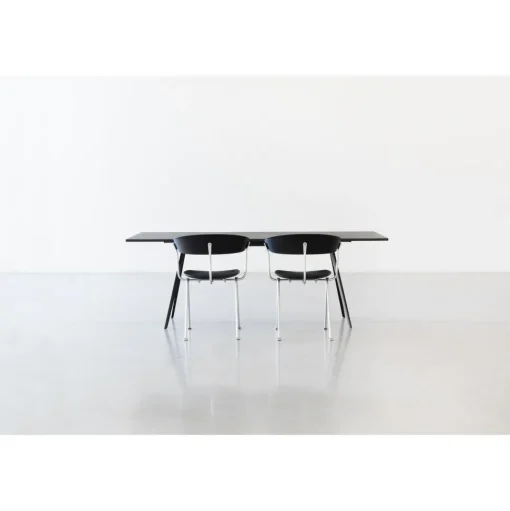 Magis Officina Spisebordsstol Galvaniseret/Sort Láder