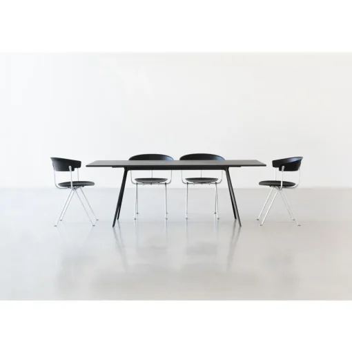 Magis Officina Spisebordsstol Galvaniseret/Sort Láder