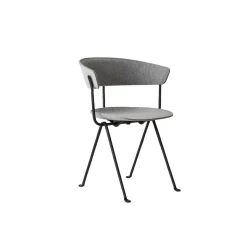 Magis Officina Spisebordsstol Anthracite/Kvadrat Divina Lysgrå