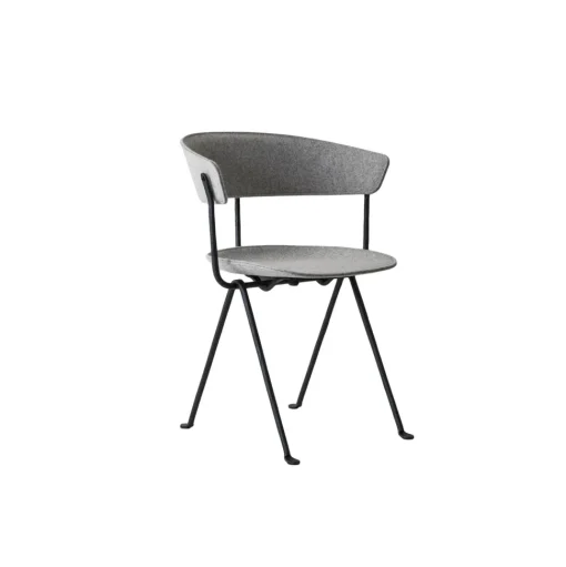 Magis Officina Spisebordsstol Anthracite/Kvadrat Divina Lysgrå