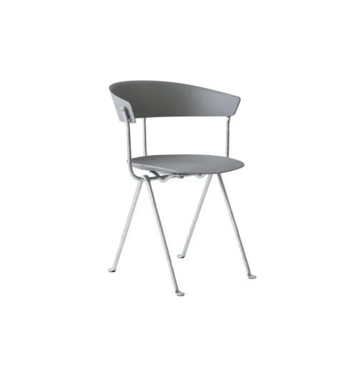 Magis Officina Spisebordsstol Galvaniseret/Grå