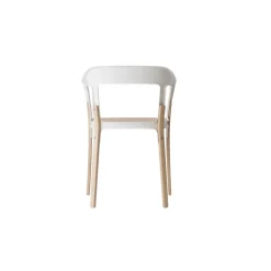 Magis Steelwood Spisebordsstol Natural/Hvid