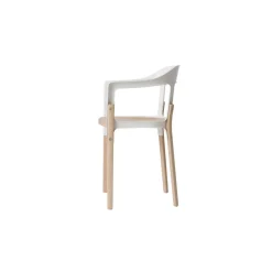 Magis Steelwood Spisebordsstol Natural/Hvid