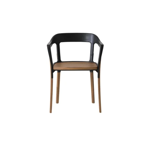 Magis Steelwood Spisebordsstol Valnød/Sort