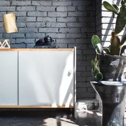 Magis Theca Skánk Med Hylder 93x43x78 Aluminium/Natural Kirsebár Trá