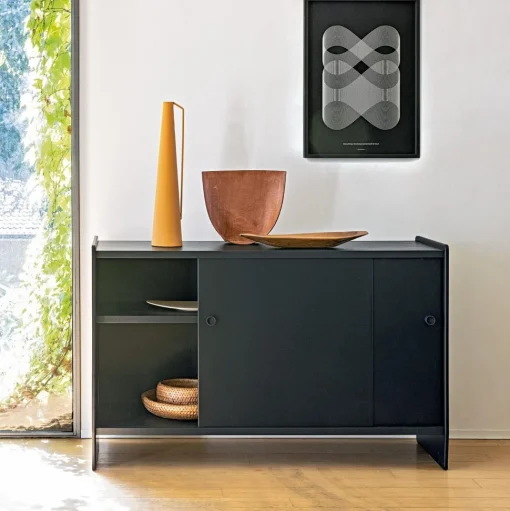 Magis Theca Skánk Med Hylder 93x43x78 Aluminium/Natural Kirsebár Trá