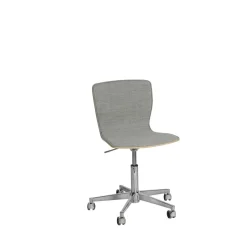 Magnus Olesen Butterfly Swivel Slim Edition Poleret Aluminium/Remix/Sáde og Ryg I Eg