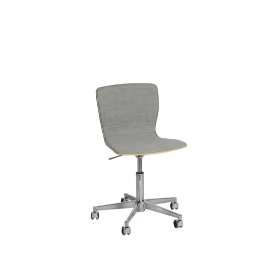 Magnus Olesen Butterfly Swivel Slim Edition Poleret Aluminium/Remix/Sáde og Ryg I Eg