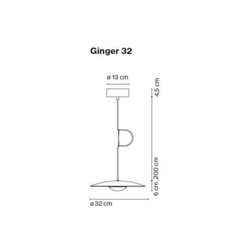 Marset Ginger 32 Pendel Wenge