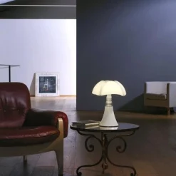 Martinelli Luce Pipistrello 1965 Bordlampe Mini Mørkebrun U. Ledning