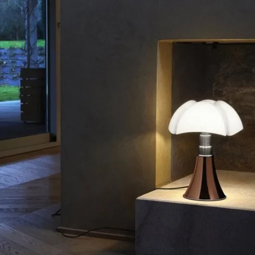 Martinelli Luce Pipistrello 1965 Bordlampe Mini Blågrøn