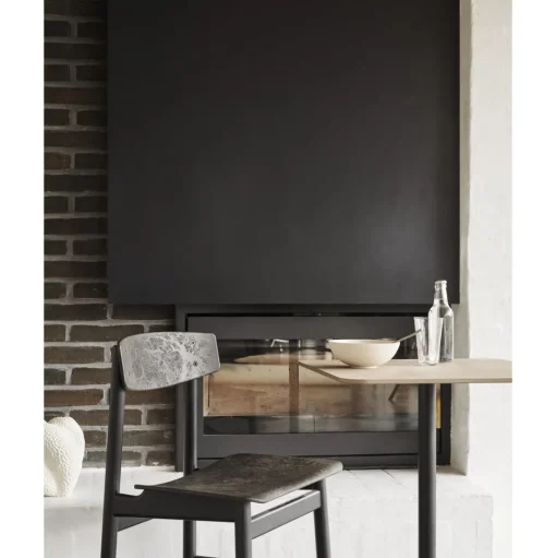 Mater Conscious BM3162 Spisebordsstol Sort Bøg/Coffee Sort