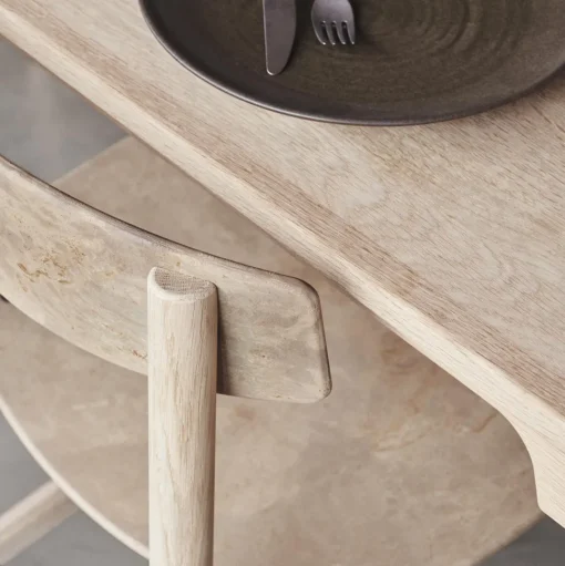 Mater Conscious BM3162 Spisebordsstol Sábebehandlet/Coffee Lys