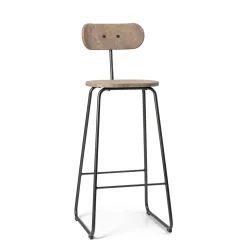 Mater Earth Barstol Med Ryglán 74 cm Coffee Light