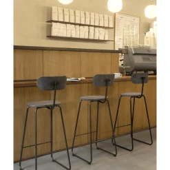 Mater Earth Barstol Med Ryglán 74 cm Coffee Light