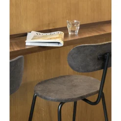 Mater Earth Barstol Med Ryglán 74 cm Coffee Light