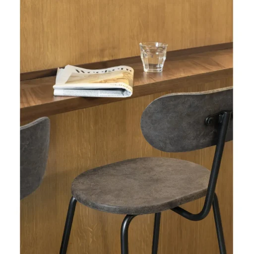 Mater Earth Barstol Med Ryglán 74 cm Coffee Light