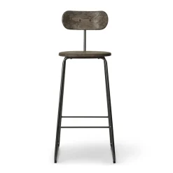 Mater Earth Barstol Med Ryglán 74 cm Coffee Dark
